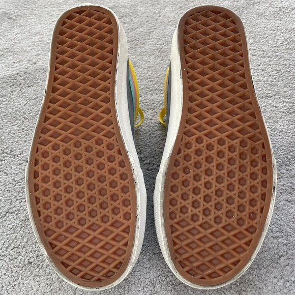 Vans Shoes Womens 8 Mens 6.5 Old Skool Skate Sneakers Neon Multicolor Colorblock - Picture 9 of 13